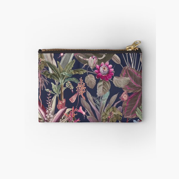 Item preview, Palms and Passion Flowers Navy designed and sold by ThistleandFox.