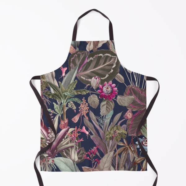Item preview, Palms and Passion Flowers Navy designed and sold by ThistleandFox.