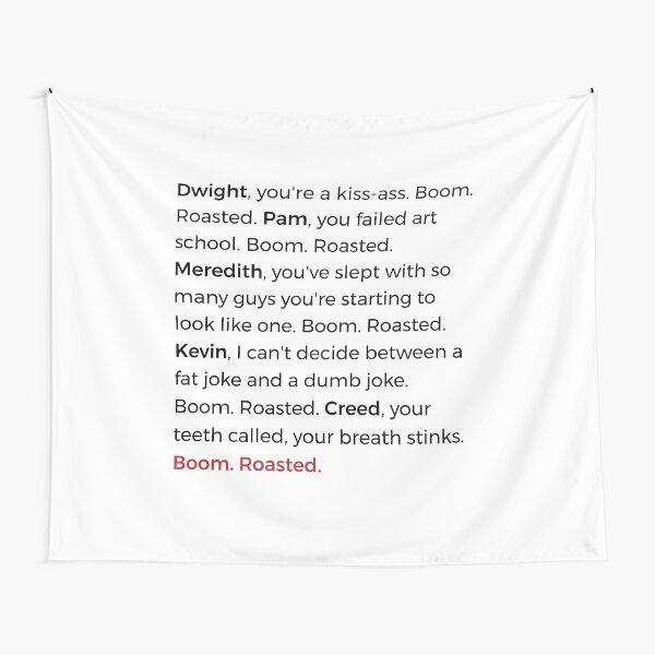 The Office - Boom. Roasted. Tapestry