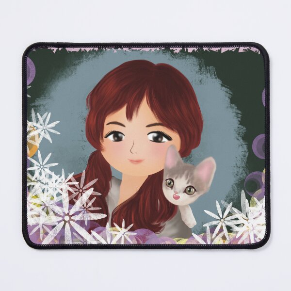 Item preview, My Cat and I | Cat-themed Art and Design designed and sold by Bernsberry Illustrations.