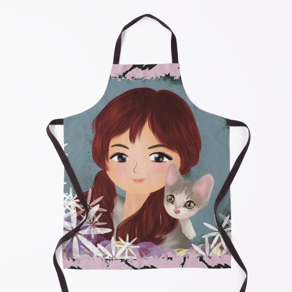 Item preview, My Cat and I | Cat-themed Art and Design designed and sold by Bernsberry Illustrations.