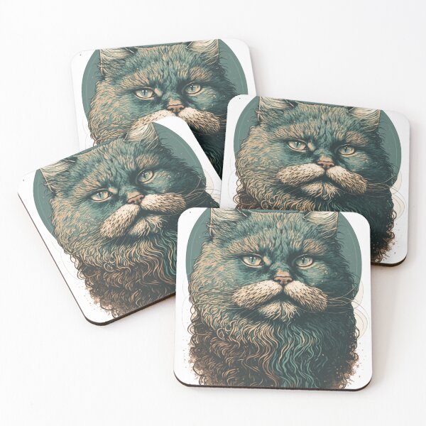 Item preview, Maine Coon cat in Vangogh style v2.0 designed and sold by adredn86.