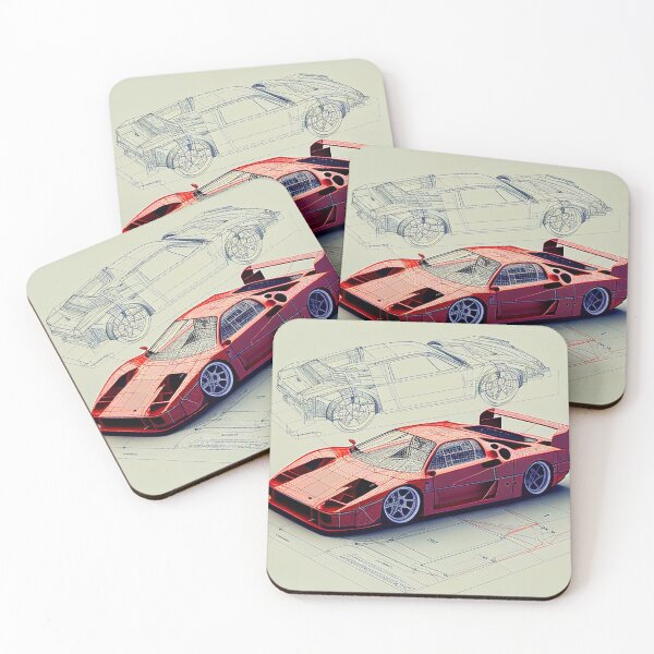 Item preview, Ferrari F40 Blueprint designed and sold by Aarav  Patel.