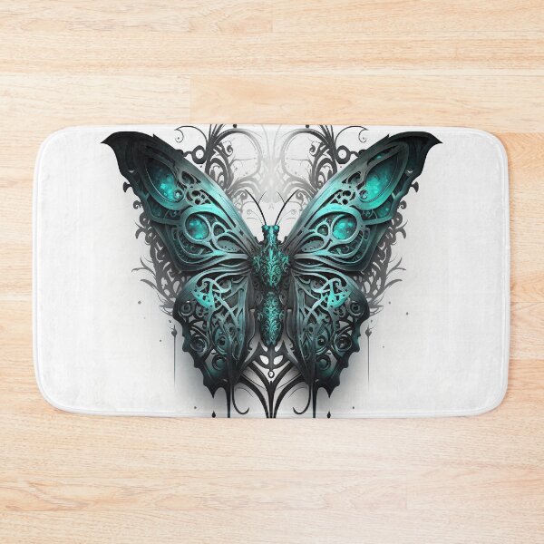 Item preview, Intricate Gothic Style Butterfly with Turquoise Accents designed and sold by Dragonstrom.
