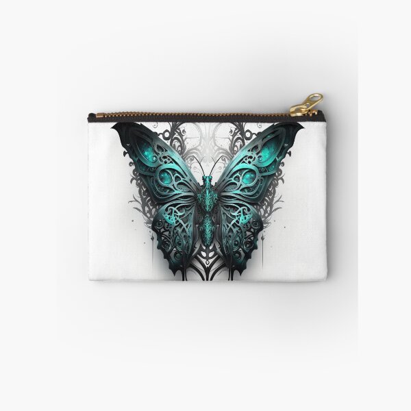 Item preview, Intricate Gothic Style Butterfly with Turquoise Accents designed and sold by Dragonstrom.