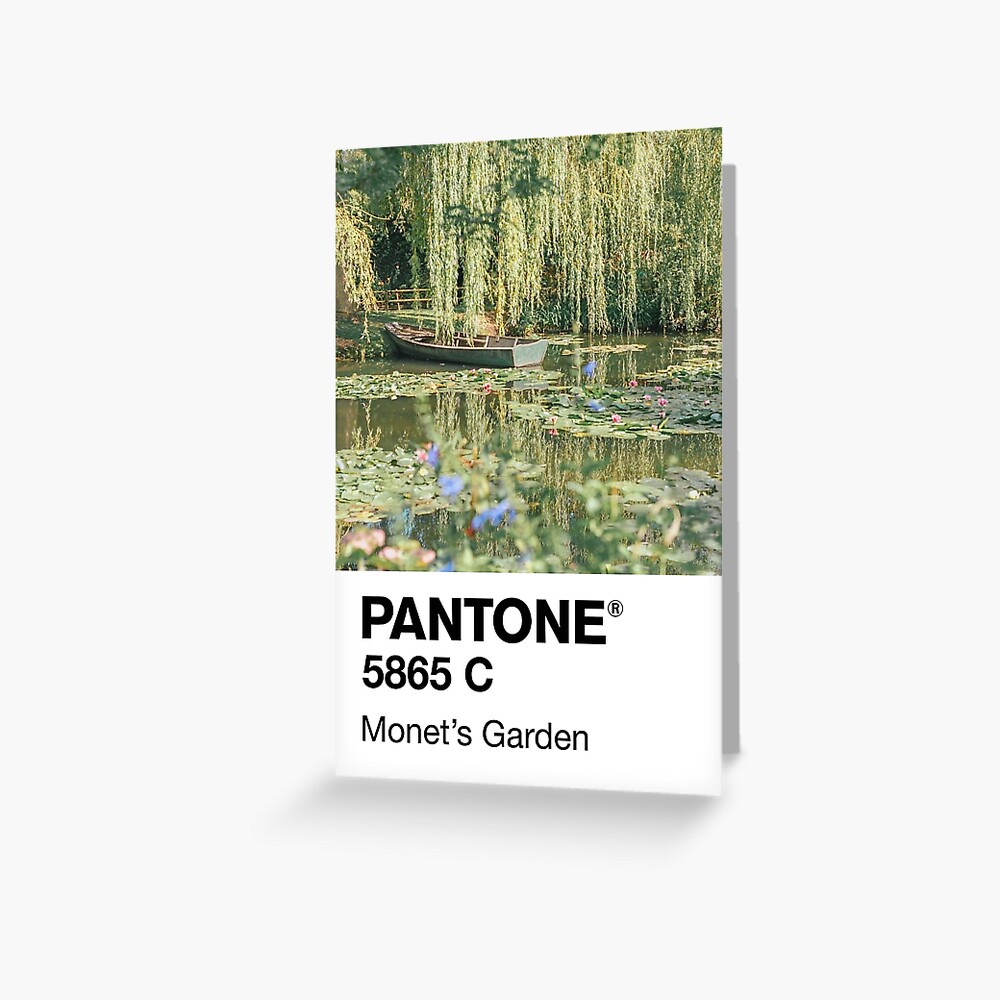 Pantone Monet's Garden Postcard for Sale by beekindstudio