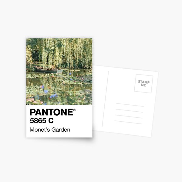Pantone Monet's Garden Postcard for Sale by beekindstudio