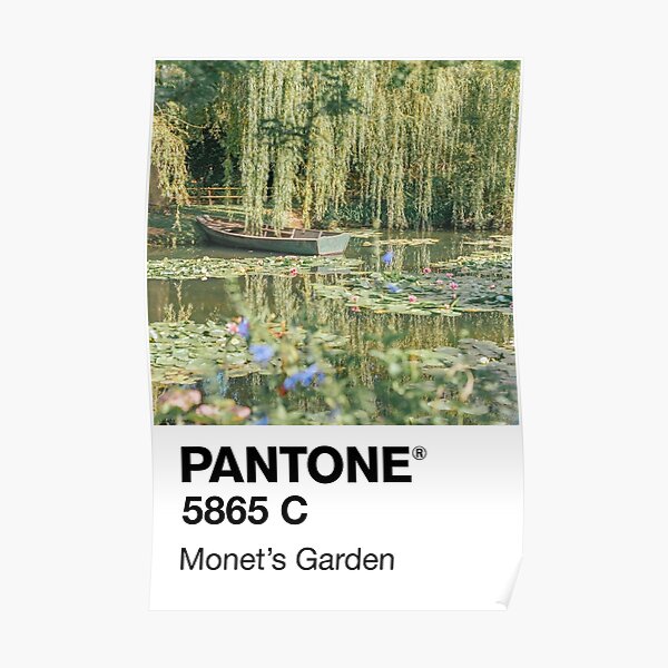Pantone Monet’s Garden Poster