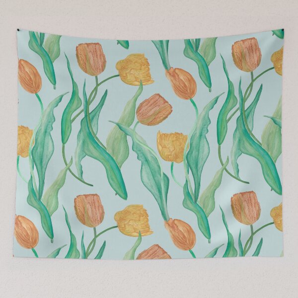 Item preview, Orange Tulip Fever designed and sold by KitanaiKid.