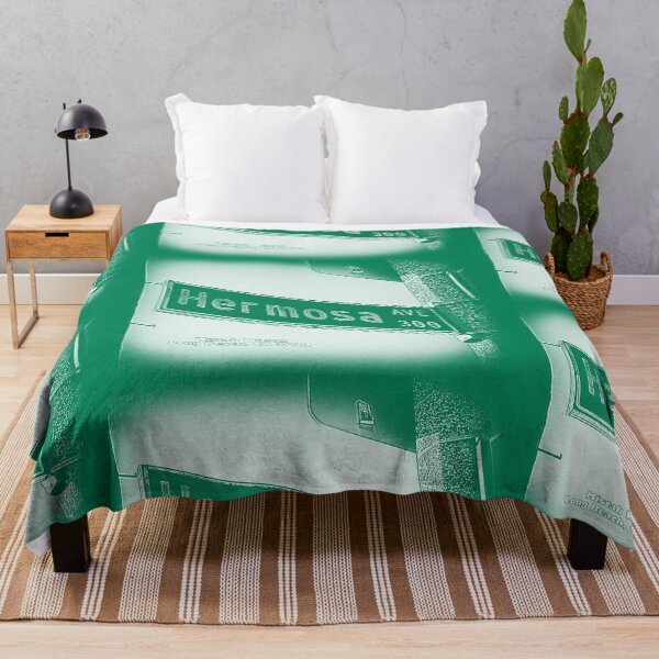 Item preview, Hermosa Avenue AQUA FLORESCENT ICE, Long Beach, CA by Mistah Wilson designed and sold by The Street Sign Store.