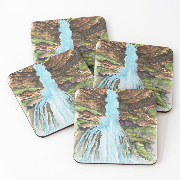 Item preview, Nesbit's Knee Falls, Tumbler Ridge designed and sold by ColetteWColours.