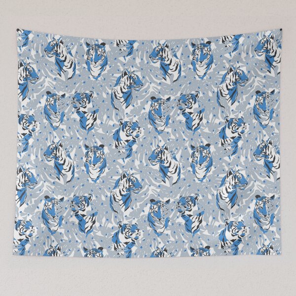 Item preview, Tiger Pattern Colourful - Blue Tiger Pattern - Tiger Pattern Jungle designed and sold by Patternawy.