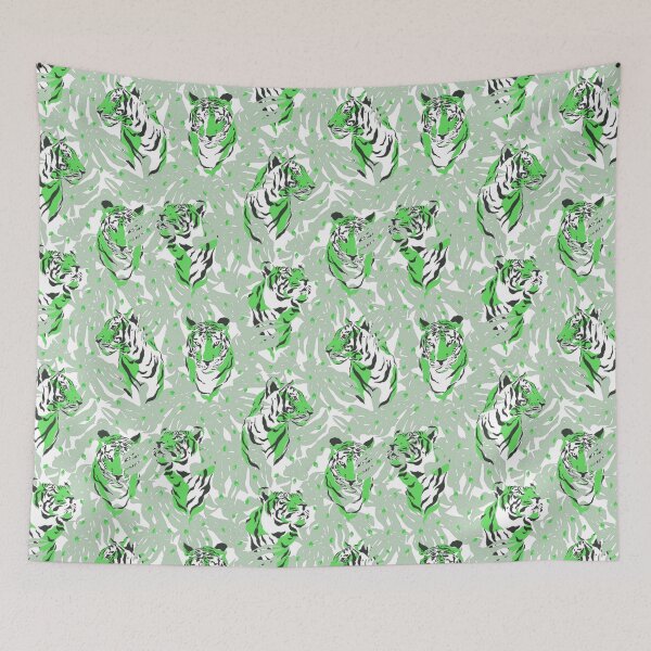 Item preview, Plain Tiger Pattern - Tiger Asia Green Pattern - Tiger Pattern Jungle designed and sold by Patternawy.