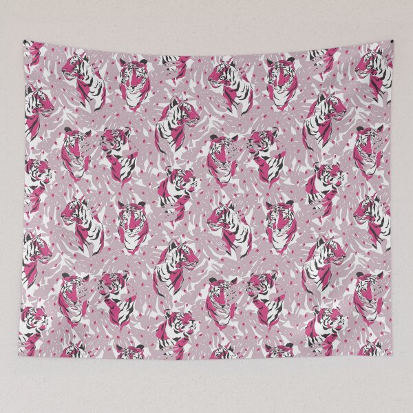 Item preview, Plain Tiger Pattern - Tiger Asia Pink Pattern - Tiger Pattern Jungle designed and sold by Patternawy.