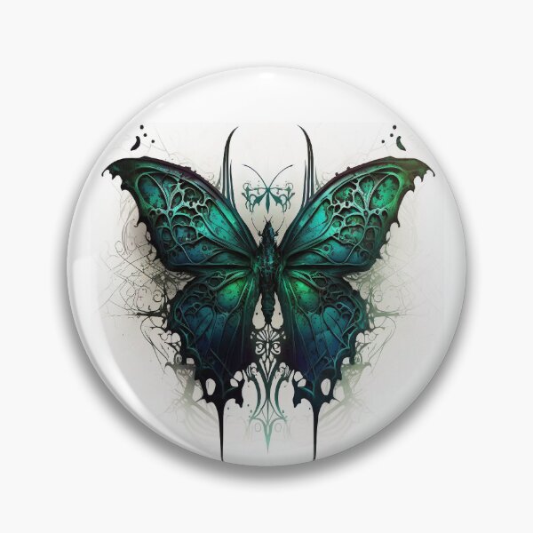 Item preview, Gothic Style Butterfly with Hues of Blue and Green designed and sold by Dragonstrom.