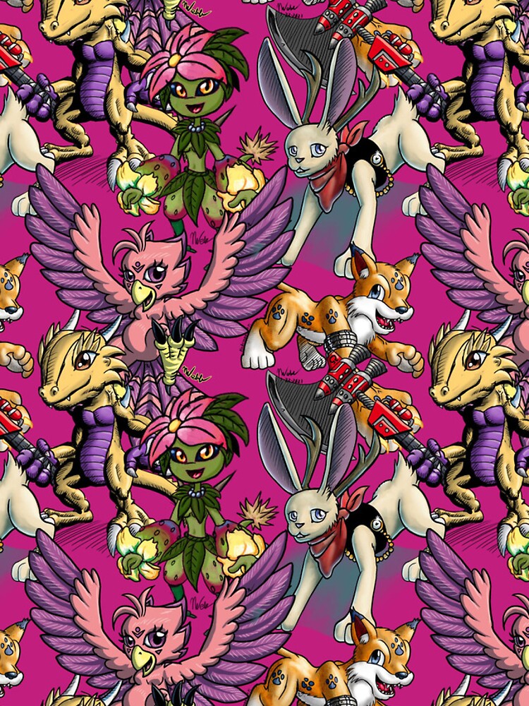 Thumbnail 5 of 5, iPhone Case, App Beasts V3 Pattern designed and sold by blademanunitpi.