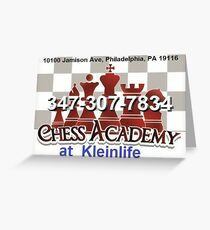 Chess Academy Greeting Card