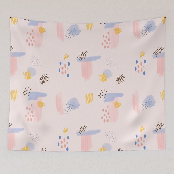 Item preview, Cute pastel abstract stroke and doodle line designed and sold by tippanichpatty.