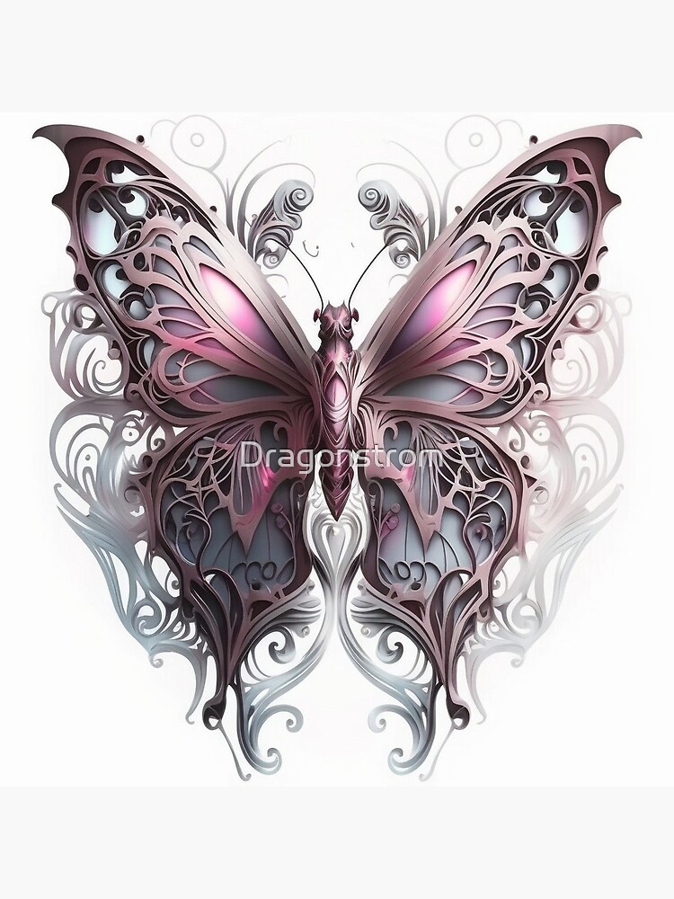 rosy monster / butterfly blouse タグ付