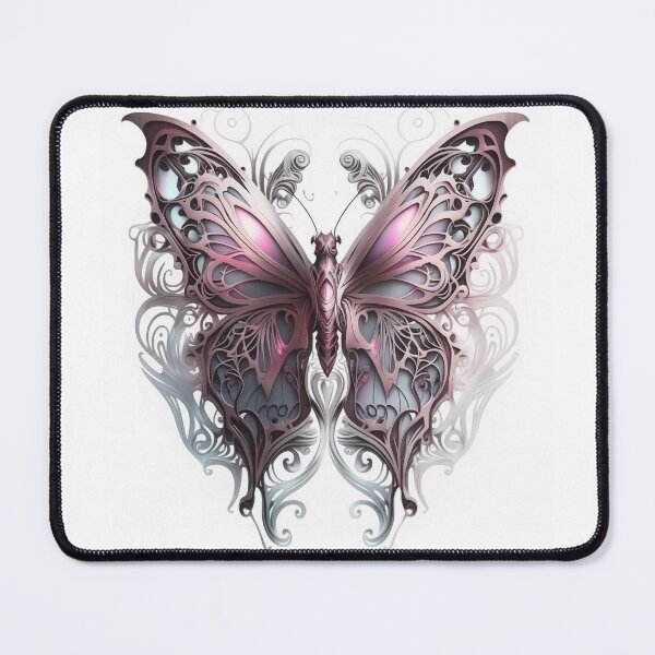 Item preview, Ornate Intricate Butterfly with Muted Hues of Pink/Mauve designed and sold by Dragonstrom.