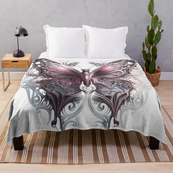 Item preview, Ornate Intricate Butterfly with Muted Hues of Pink/Mauve designed and sold by Dragonstrom.