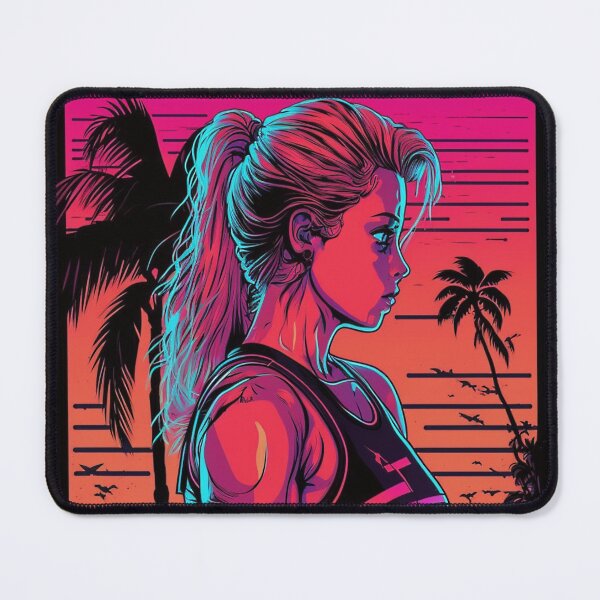 Item preview, Synthwave cyberpunk Fitness Girl designed and sold by RESToRAPTOR.