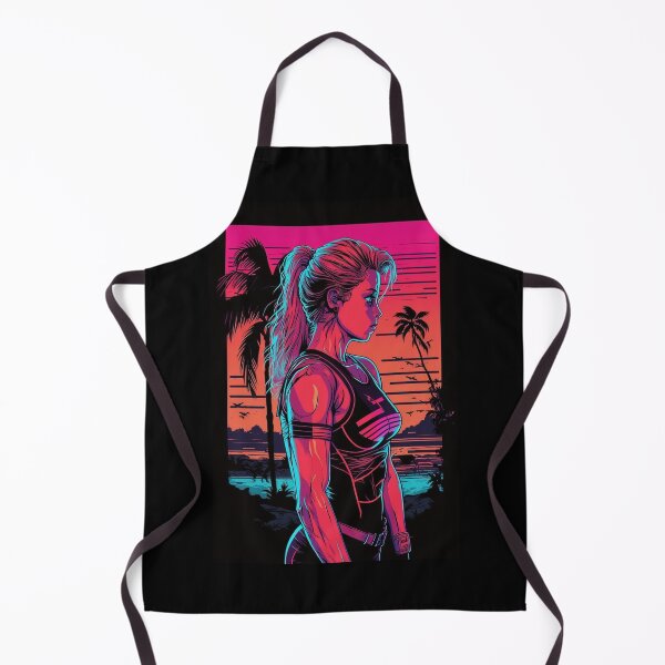 Item preview, Synthwave cyberpunk Fitness Girl designed and sold by RESToRAPTOR.