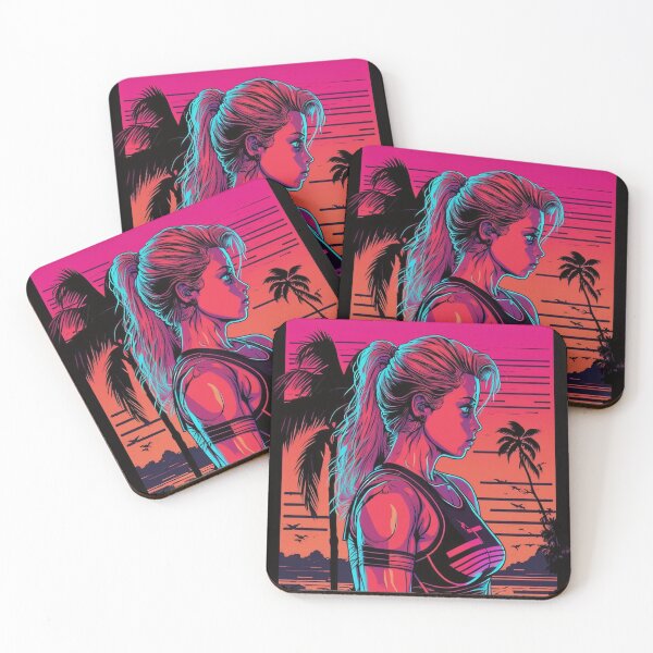Item preview, Synthwave cyberpunk Fitness Girl designed and sold by RESToRAPTOR.