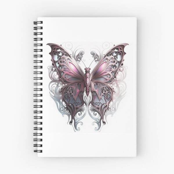 Item preview, Ornate Intricate Butterfly with Muted Hues of Pink/Mauve designed and sold by Dragonstrom.