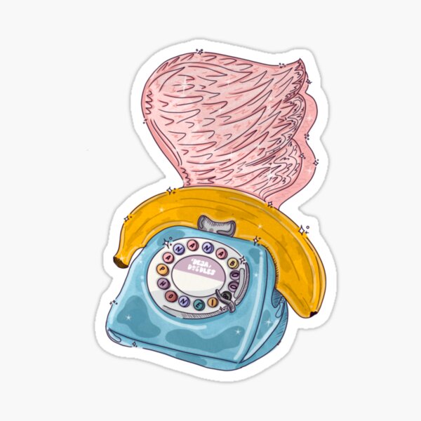 If Banana Phones Had Wings Sticker