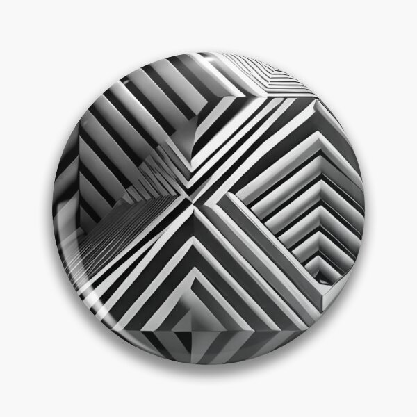 Item preview, Geometric Optical Illusion in B&W designed and sold by JoanNinjaHen.
