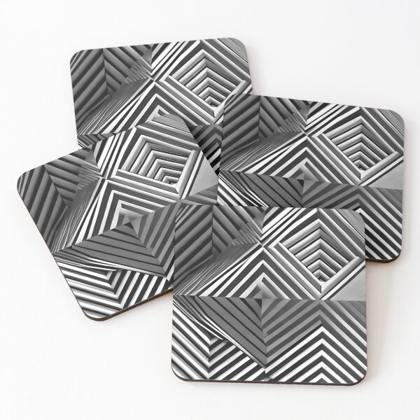 Item preview, Geometric Optical Illusion in B&W designed and sold by JoanNinjaHen.