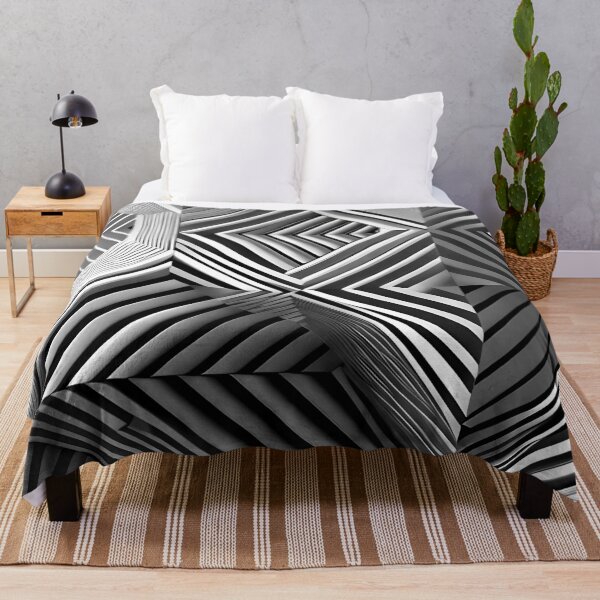 Item preview, Geometric Optical Illusion in B&W designed and sold by JoanNinjaHen.