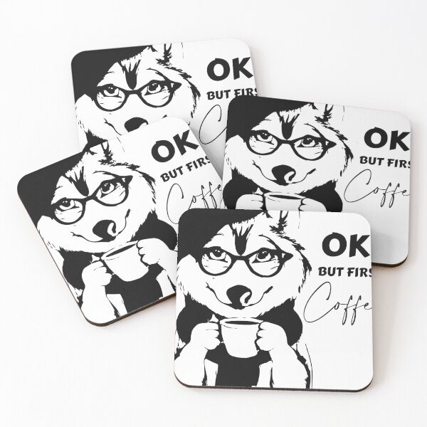 Item preview, OK, but first coffee Husky designed and sold by sasumiworld.