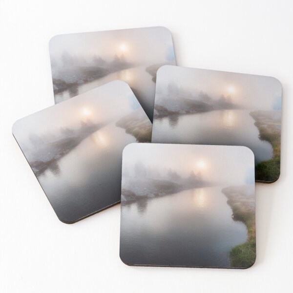 Item preview, Panoramic View of a Foggy River at Dawn  designed and sold by Rocky Mountain Artistry.