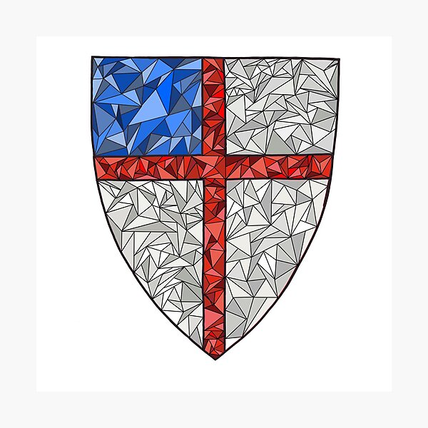 Episcopal Shield Triangle Photographic Print