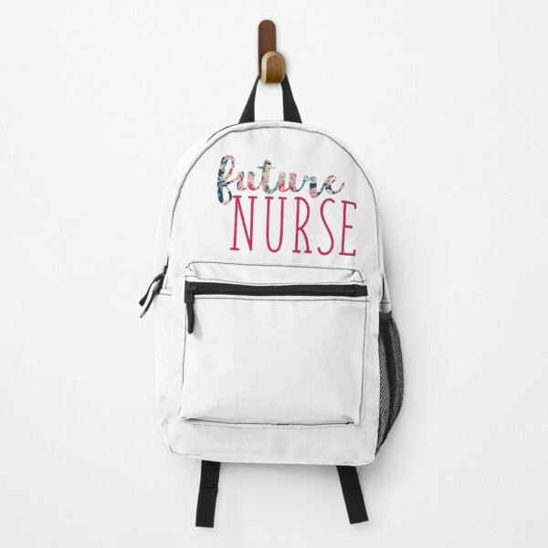 Item preview, Navy Floral with Pink Future Nurse  designed and sold by annmariestowe.