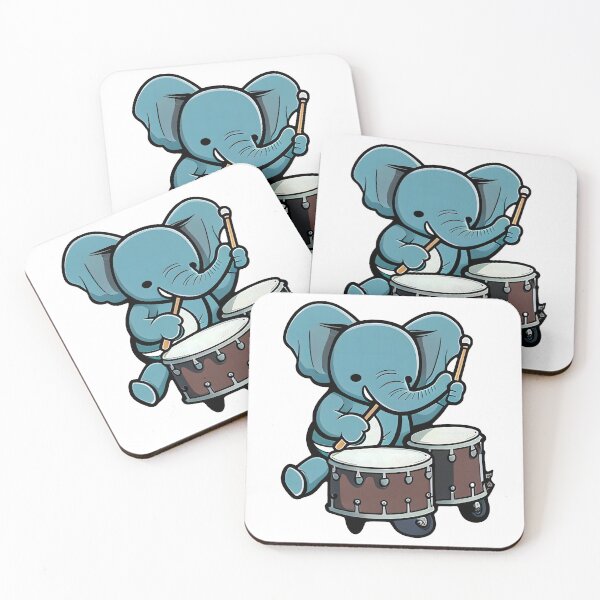 Item preview, Cute elephant with a drum designed and sold by Adorable  Artifacts.