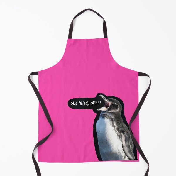 Item preview, Galapagos Penguin pls f&%@ off (Fushia #FC46AA) designed and sold by SBPenguins.