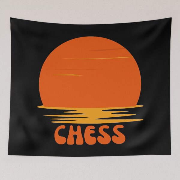 Item preview, Chess Retro Sunset - Board Game Checkmate designed and sold by Digitalme Designs.