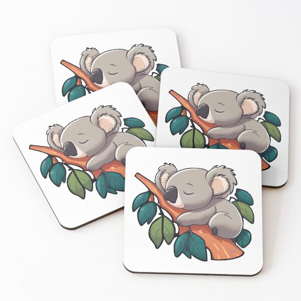Item preview, Cute koala is sleeping on a branch designed and sold by Adorable  Artifacts.