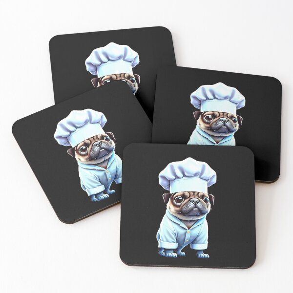 Item preview, Cute Pug Chef T-Shirt - Adorable Pug in Chef Uniform Design designed and sold by Pawsitive Palette.