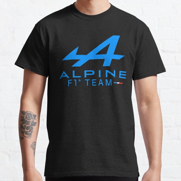 T-shirt à Manches sulfpour Homme et Femme, Dessin Animé Alpine F1