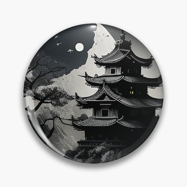 Item preview, Moon Japanese Castle designed and sold by UrbanChillz.