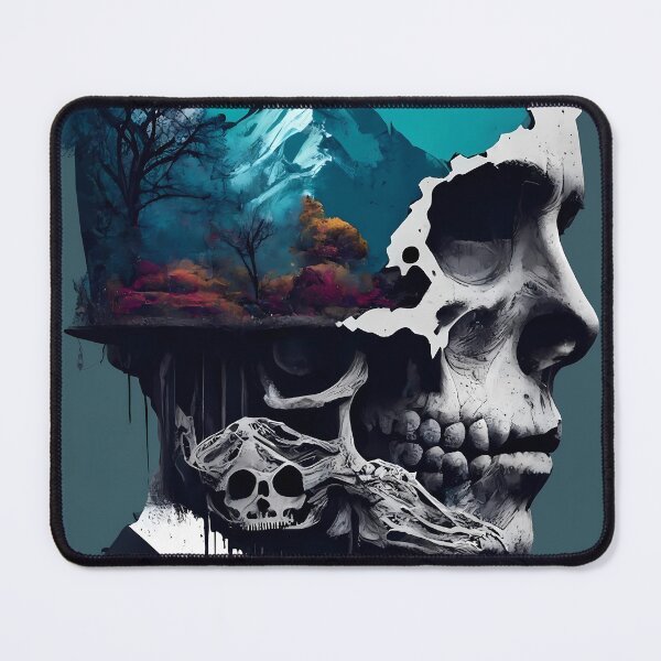 Item preview, Surrealistic Dream Skull Art designed and sold by ZickDezine.