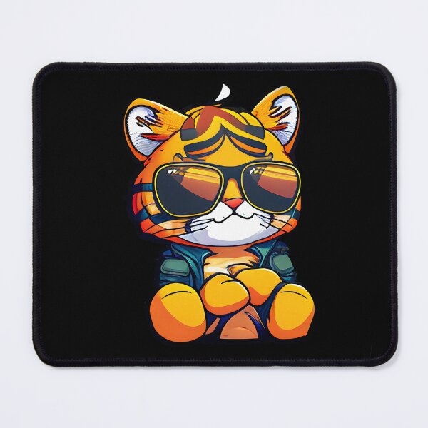 Item preview, Cute tiger with sunglasses designed and sold by Adorable Artifacts.