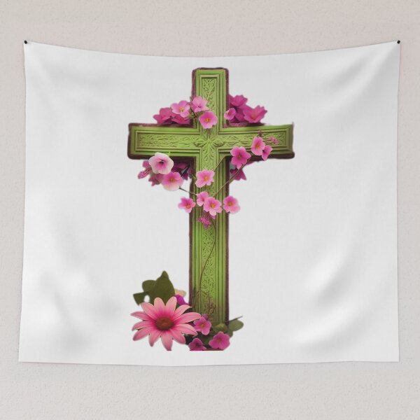 Item preview, Floral Cross Crucifix designed and sold by DreamingAwake1.