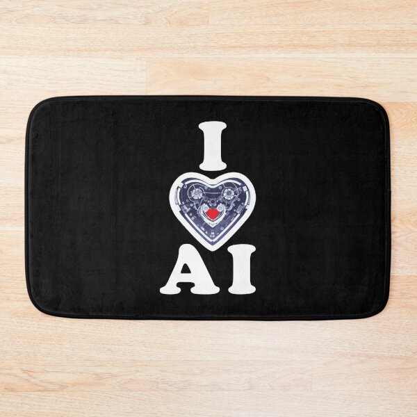 Item preview, I Love AI For Artificial Intelligence Lovers designed and sold by Designer-Girl.