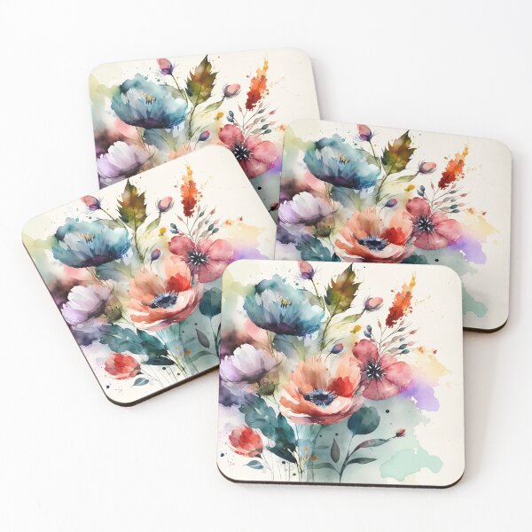 Item preview, Flower watercolor designed and sold by HIZEN.