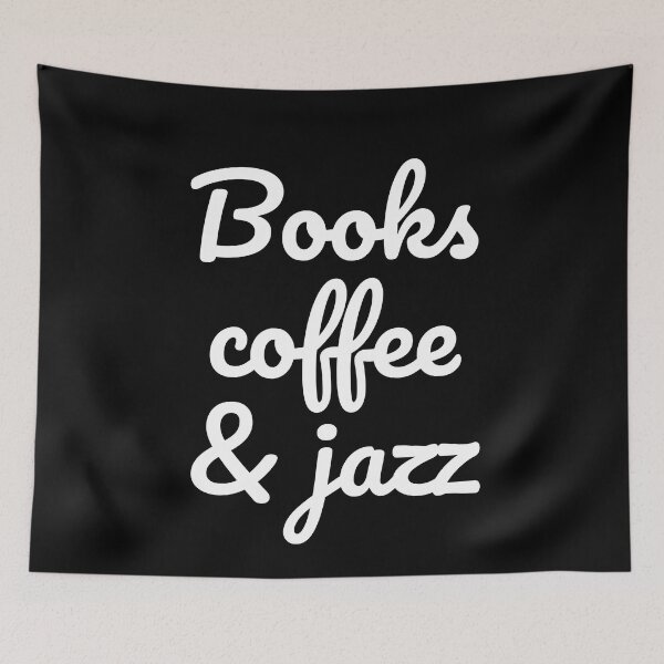 Item preview, Books Coffee and Jazz  designed and sold by Inspirationmotivation.